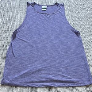 Rainbeau Women's Purple Sleeveless Top with Open Back SZ Medium